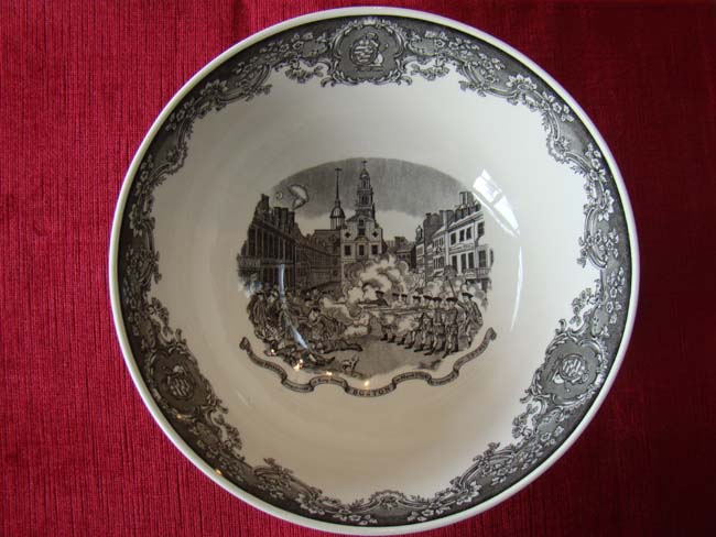 The Paul Revere "BOSTON" bowl made by Wedgwood for Shreve, Crump & Low — image 3